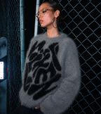 KNIT GRIS FONCÉ MOHAIR