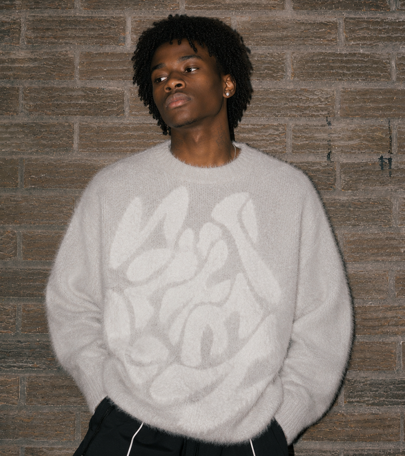 KNIT GRIS CLAIR MOHAIR
